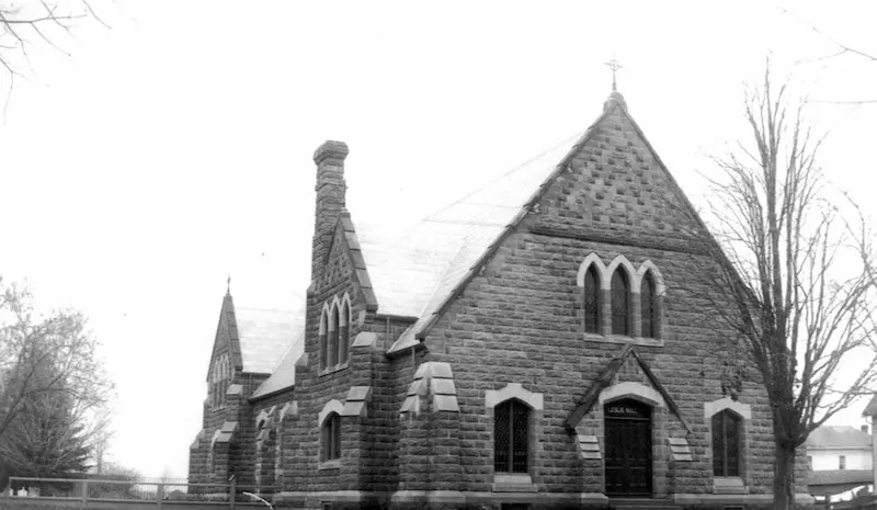 old photo of leslie hall